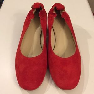 Everlane Red Suede Heels, Size 9 1/2